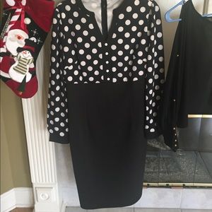 Beautiful executive black/white dress